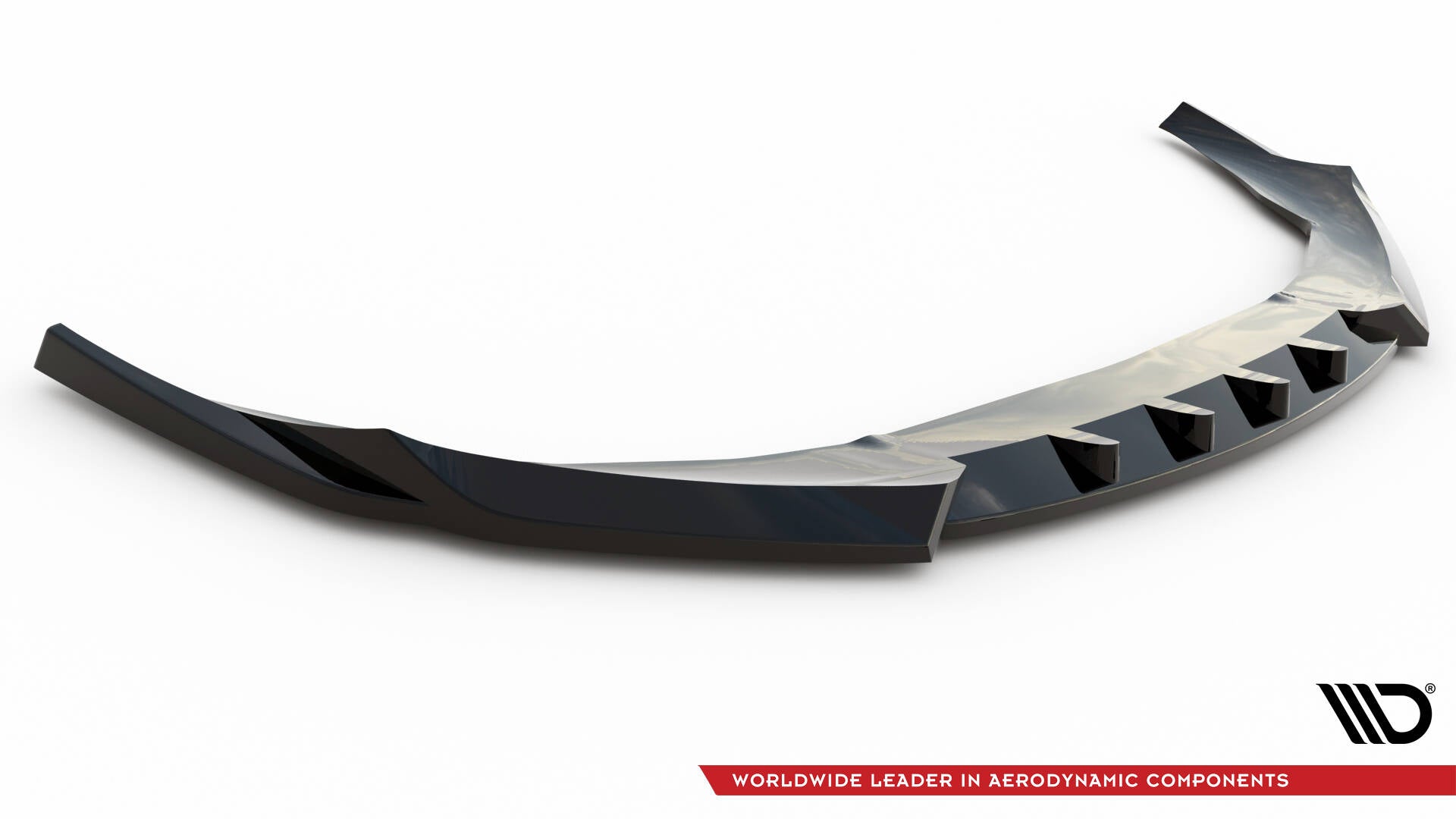 Maxton Design Street+ Spoilerlippe Front Ansatz V.1 passend für Audi e-Tron GT / RS GT Mk1 schwarz Hochglanz