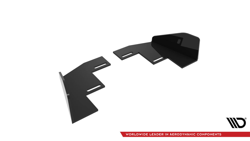 Maxton Design Hintere Seiten Flaps passend für VW Polo GTI Mk6 Facelift schwarz Hochglanz