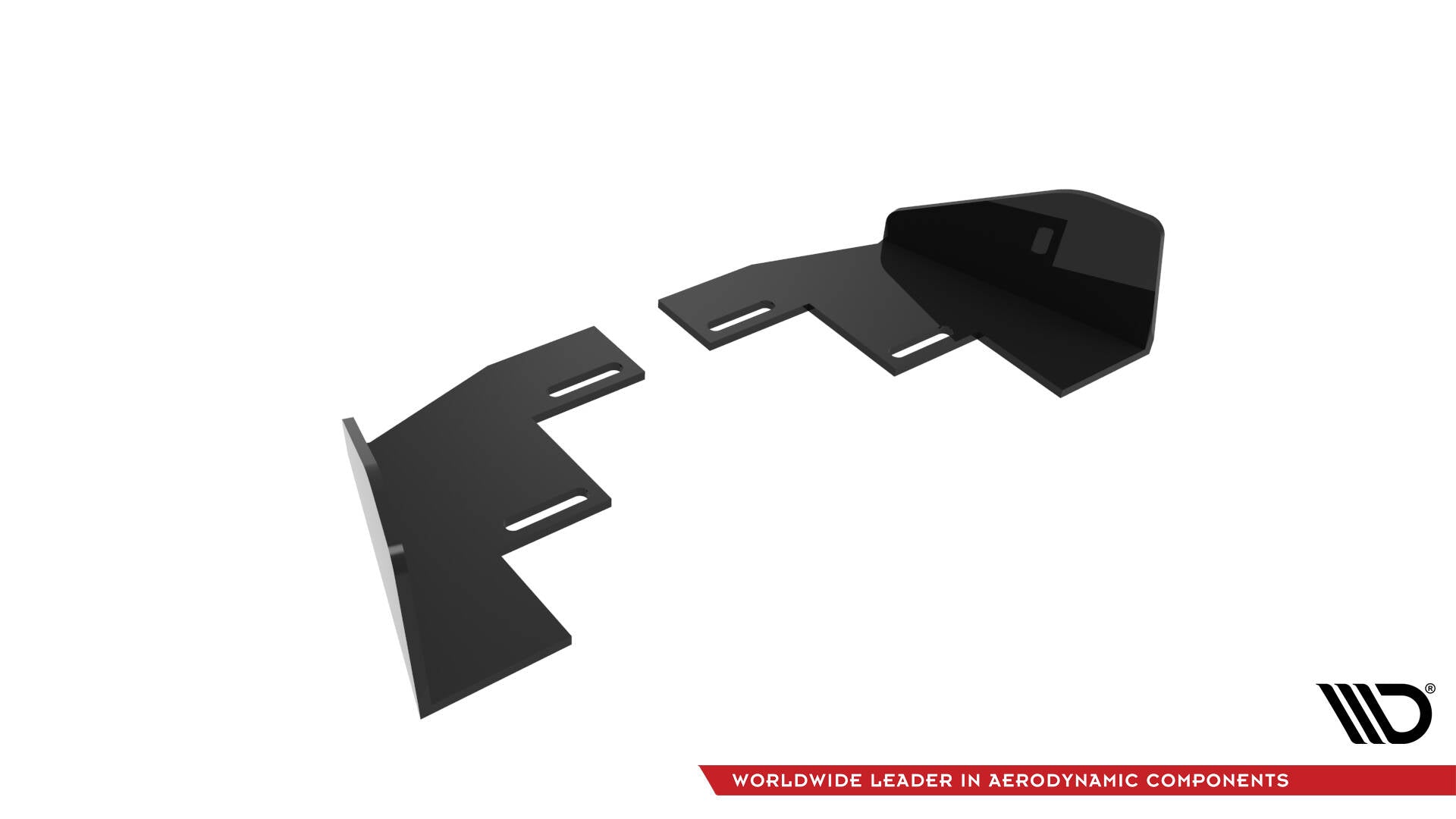 Maxton Design Hintere Seiten Flaps passend für VW Polo GTI Mk6 Facelift schwarz Hochglanz