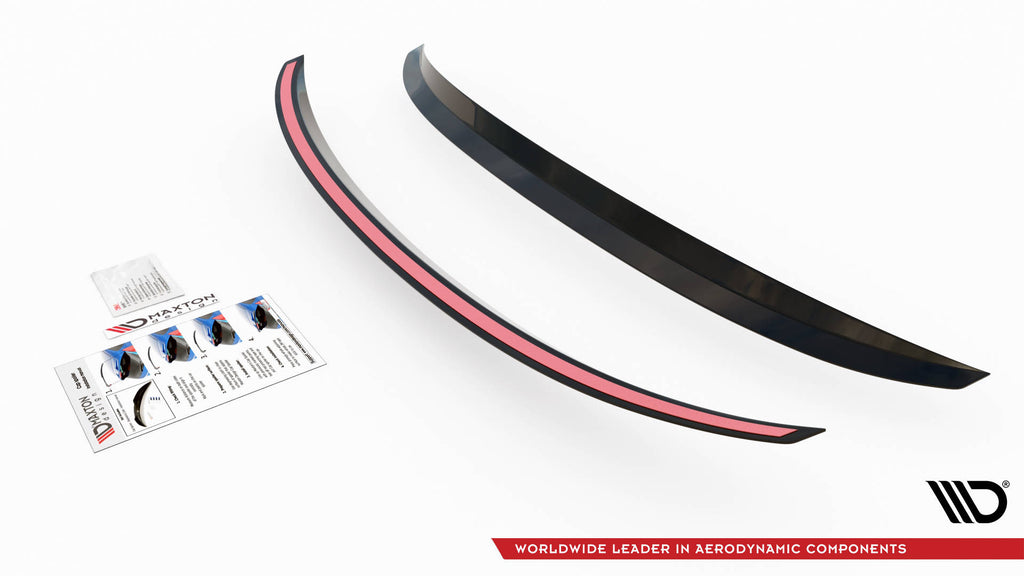 Maxton Design Verlängerung motorhaube Ford Fiesta Standard/ ST-Line/ ST schwarz Hochglanz für Ford Fiesta Standard