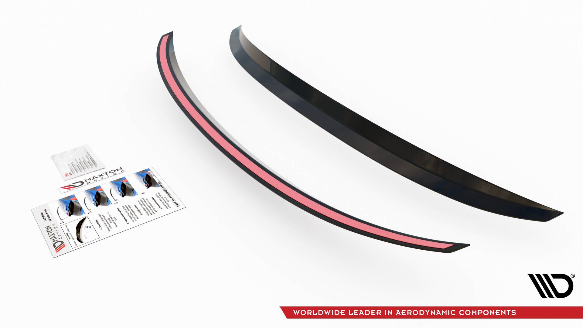 Maxton Design Verlängerung motorhaube Ford Fiesta Standard/ ST-Line/ ST schwarz Hochglanz für Ford Fiesta Standard