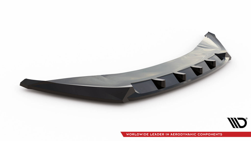 Maxton Design Street+ Spoilerlippe Front Ansatz passend für Volvo EX30 Mk1 schwarz Hochglanz