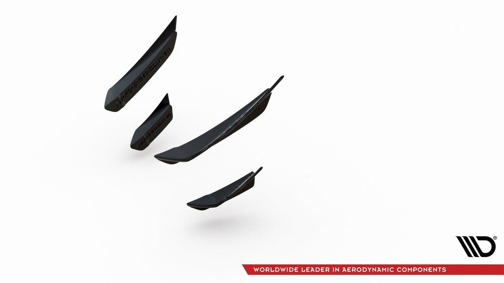Maxton Design Stoßstangen Flaps Wings vorne Canards passend für VW Polo GTI Mk6