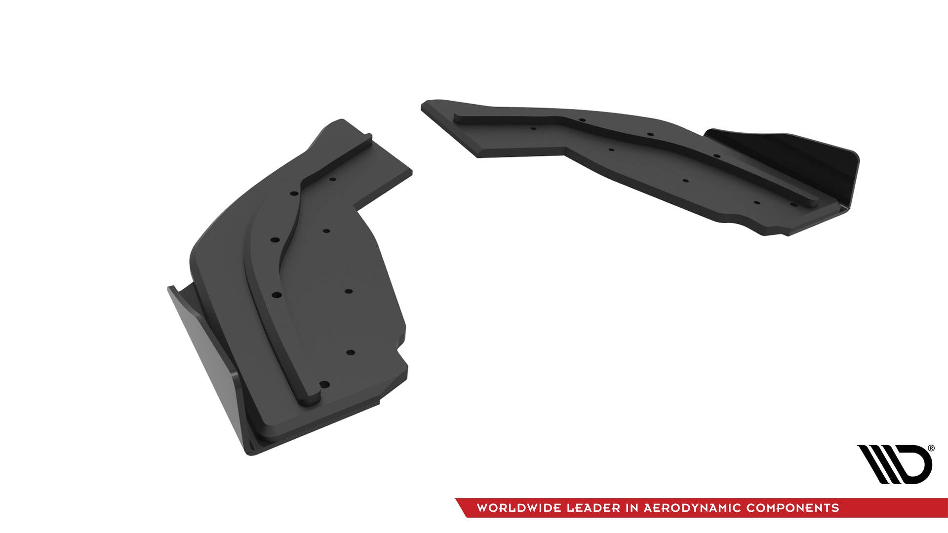 Maxton Design Street Pro Heck Ansatz Flaps Diffusor V.1 + Flaps passend für V.1 BMW 1er F40 M-Paket / M135i schwarz Hochglanz