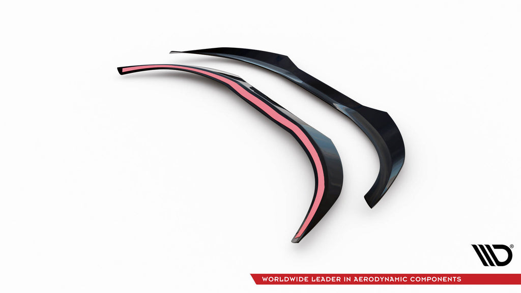 Maxton Design Spoiler CAP V.2 passend für Ford Focus Kombi ST-Line / ST-Line X / ST Mk4 schwarz Hochglanz