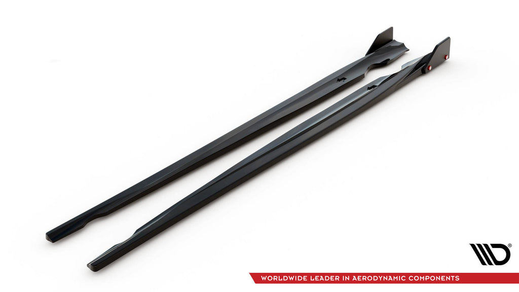 Maxton Design Street+ Seitenschweller Leisten V.2 passend für + Flaps passend für VW Scirocco R Mk3 / Mk3 Facelift