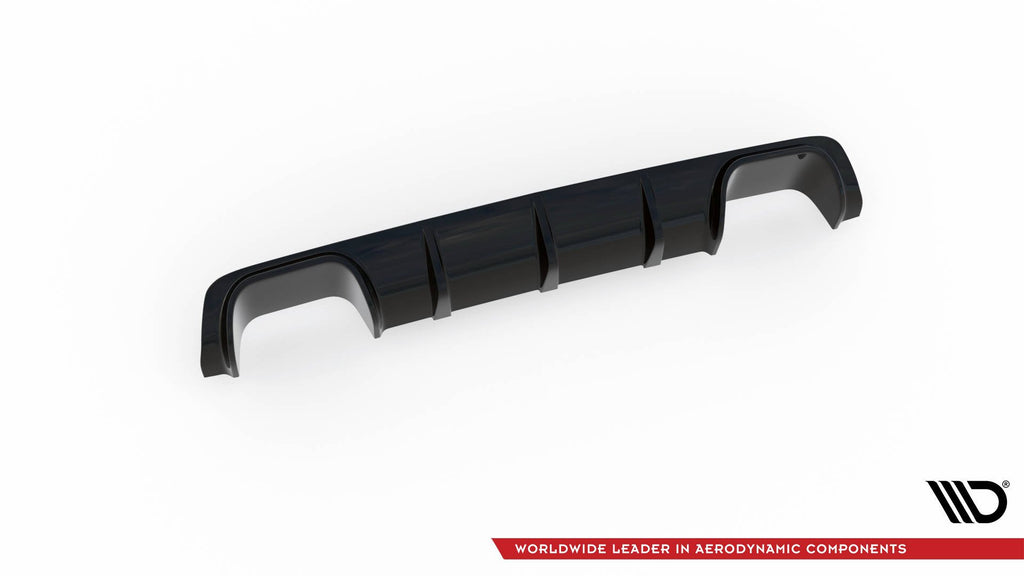 Maxton Design Diffusor Heck Ansatz passend für BMW M5 / 5 M-Paket E39 schwarz Hochglanz