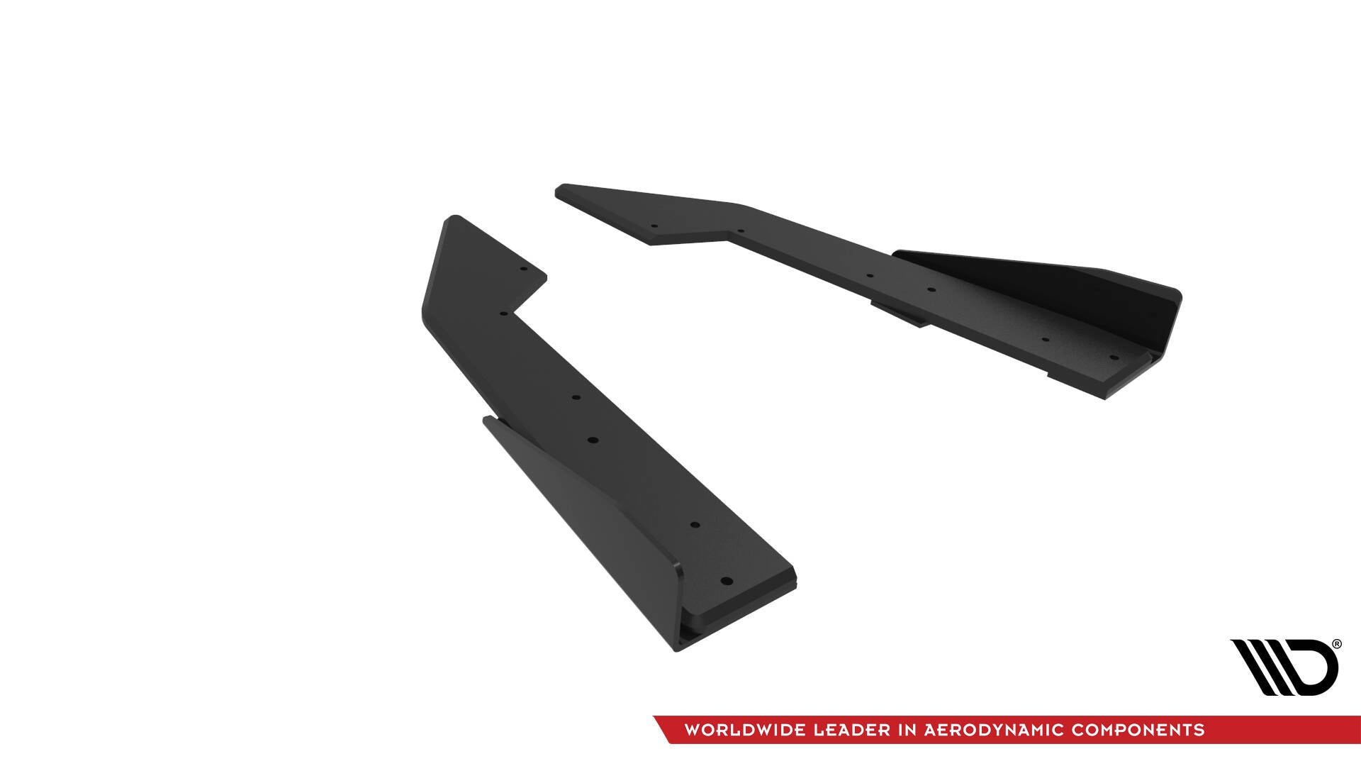 Maxton Design Street Pro Heck Ansatz Flaps Diffusor + Flaps passend für Ford Mustang GT Mk7 schwarz Hochglanz