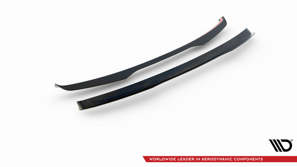 Maxton Design Spoiler CAP passend für Audi RS6 Avant C6 schwarz Hochglanz