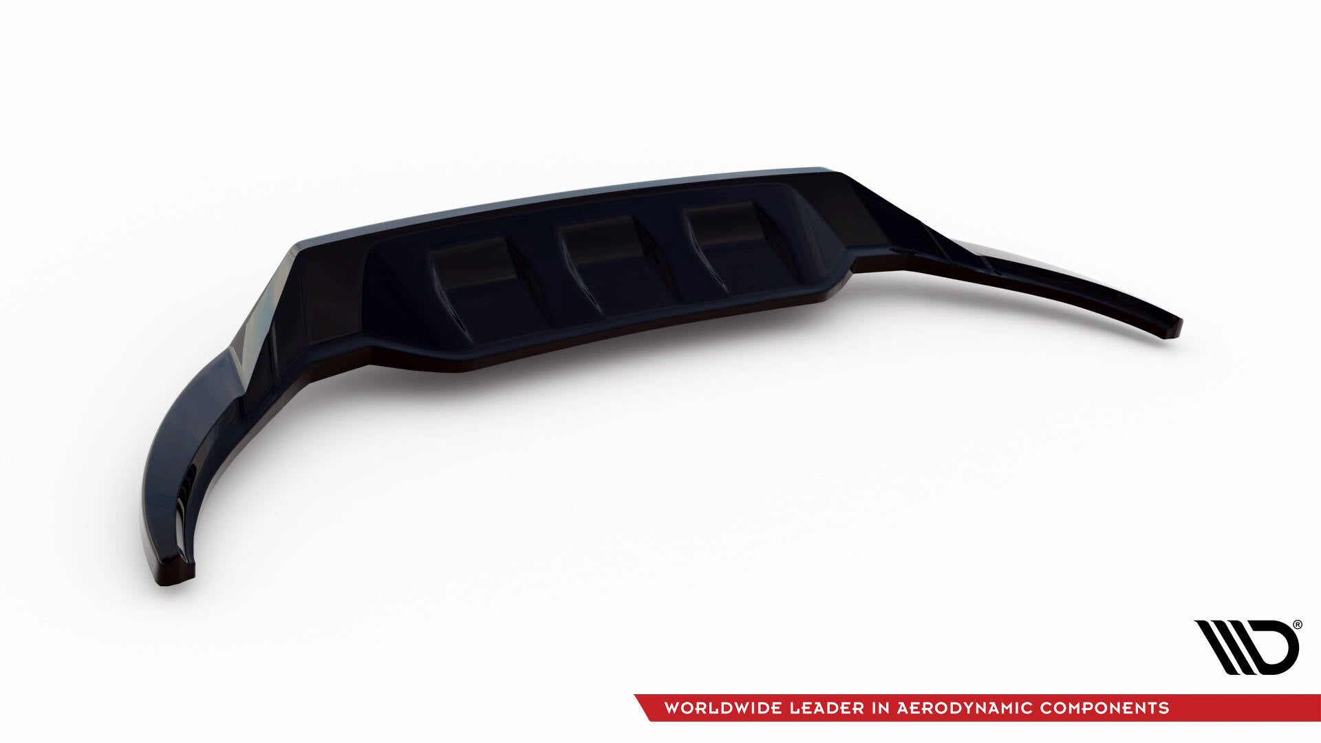 Maxton Design Street+ Spoilerlippe Front Ansatz passend für Toyota Hilux Invincible Mk8 Facelift schwarz Hochglanz