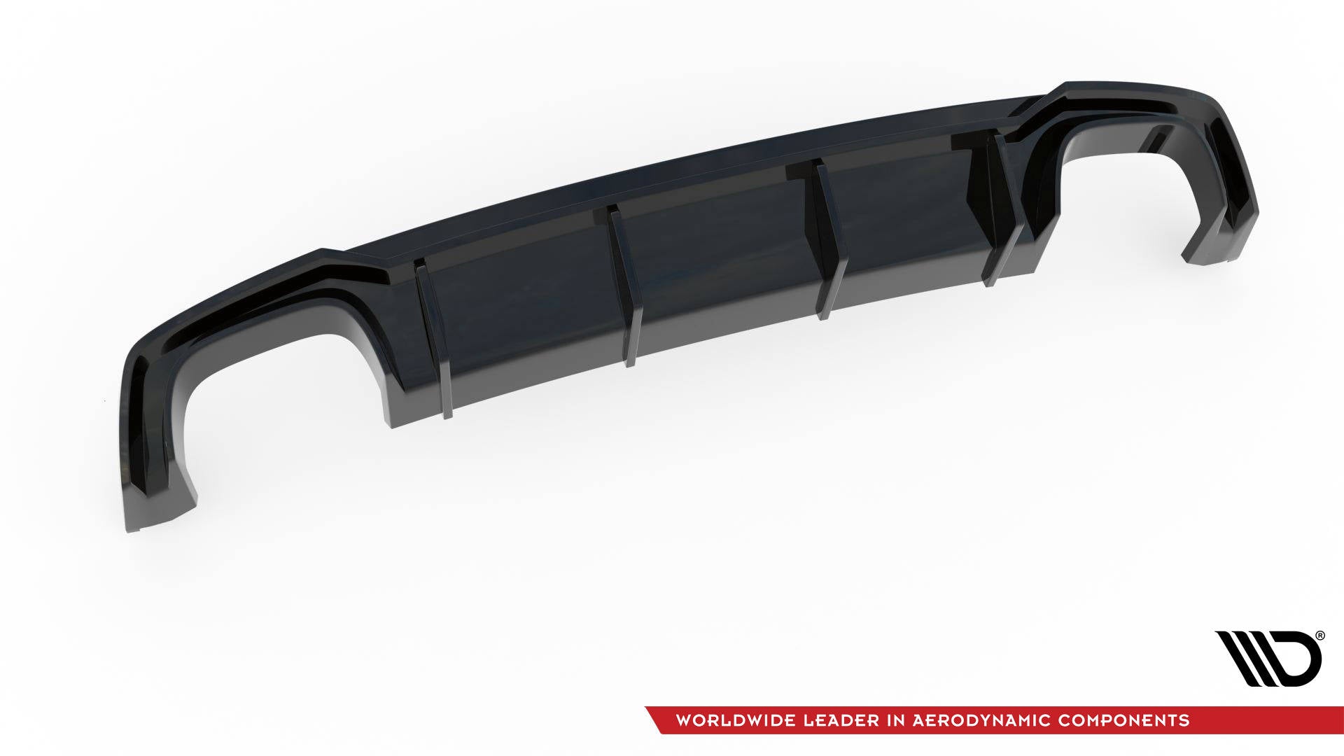 Maxton Design Diffusor Heck Ansatz passend für Audi S5 F5 Coupe / Sportback schwarz Hochglanz