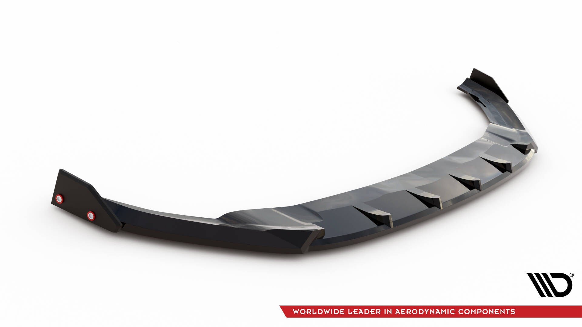 Maxton Design Street+ Spoilerlippe Front Ansatz V.5 + Flaps passend für VW Golf R / R-Line Mk7