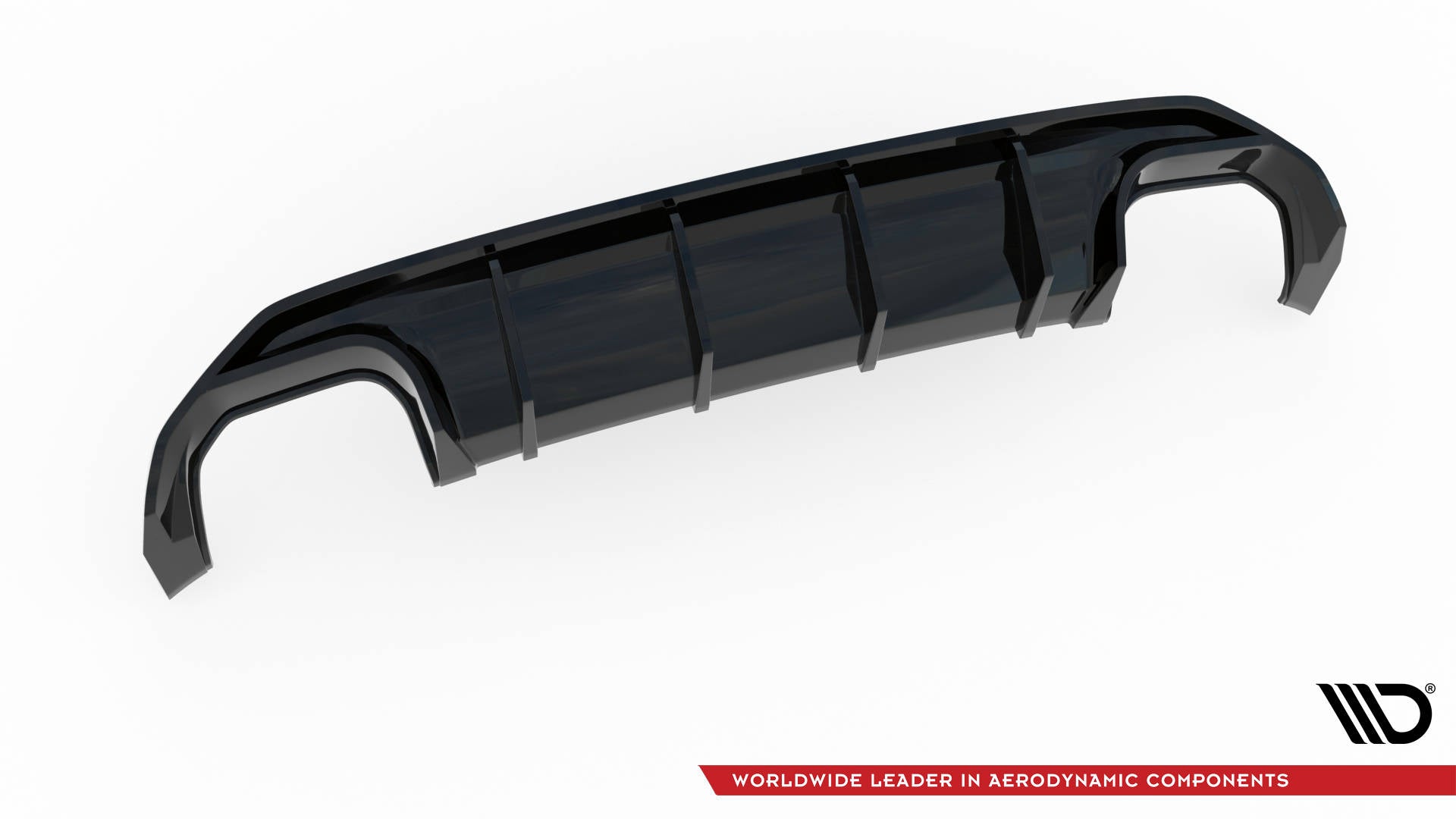 Maxton Design Diffusor Heck Ansatz passend für Audi S3 Limousine 8Y schwarz Hochglanz
