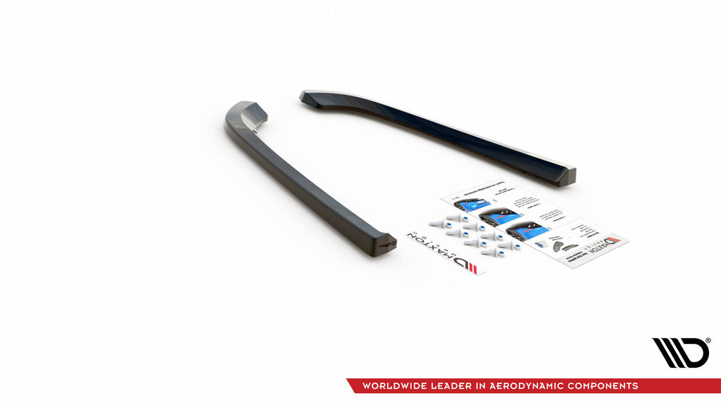 Maxton Design Heck Ansatz Flaps Diffusor für Volvo V70 Mk3 Carbon Look