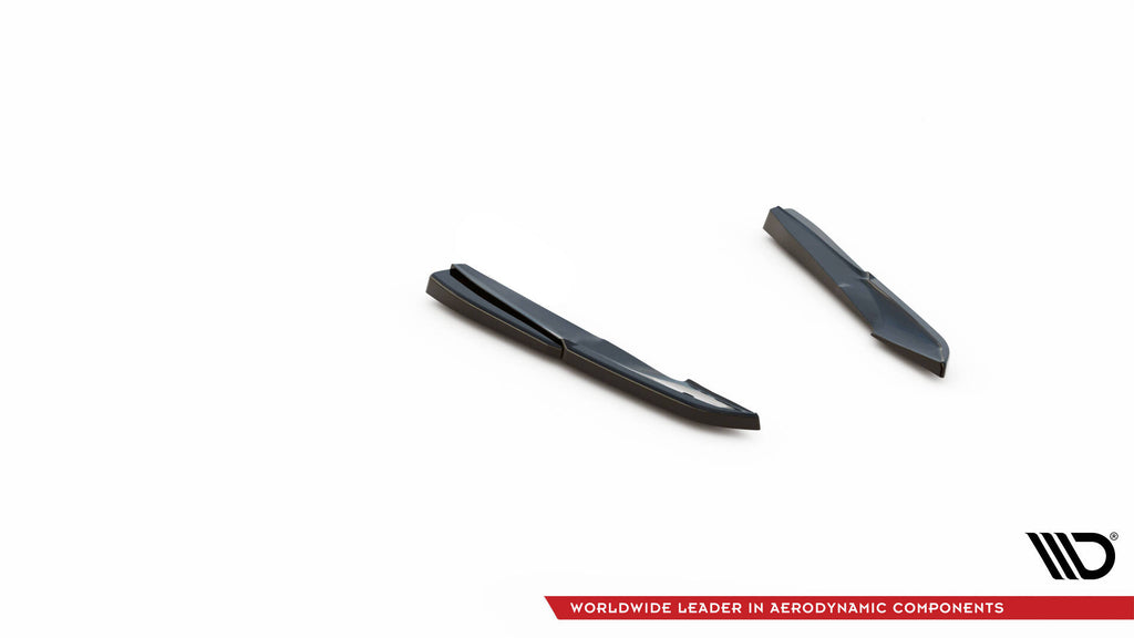Maxton Design Heck Ansatz Flaps Diffusor passend für Audi S5 Sportback / Coupe F5 Facelift schwarz Hochglanz