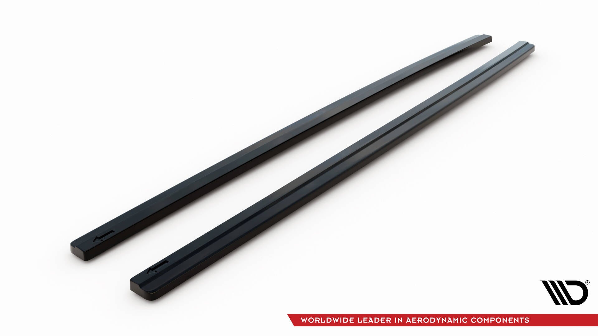 Maxton Design Street+ Seitenschweller Leisten passend für V.1 passend für VW Golf GTI / GTD Mk7 / Mk7 Facelift (breit) schwarz Hochglanz