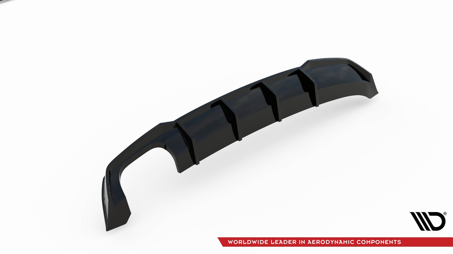 Maxton Design Diffusor Heck Ansatz passend für Seat Leon FR Sportstourer Mk3 schwarz Hochglanz