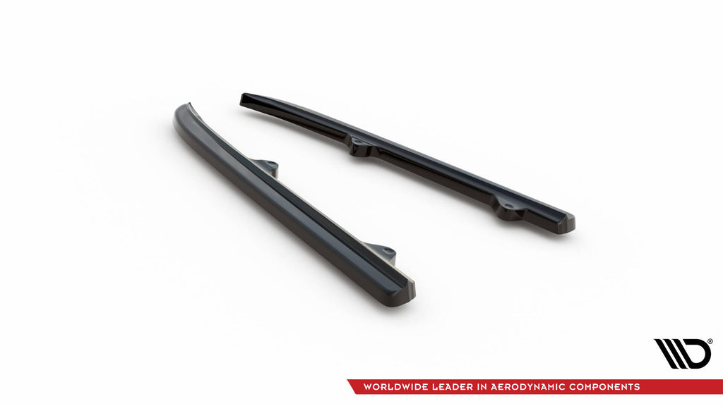 Maxton Design Heck Ansatz Flaps Diffusor passend für Mercedes-Benz CLS C218 schwarz Hochglanz