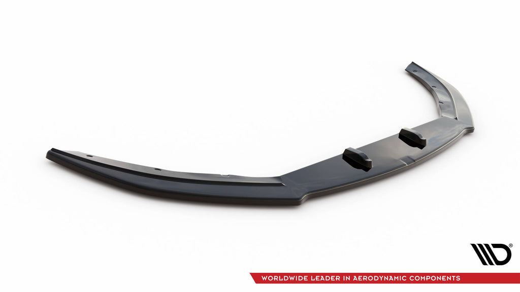 Maxton Design Street+ Spoilerlippe Front Ansatz passend für Ford Mustang Mk5 Facelift schwarz Hochglanz