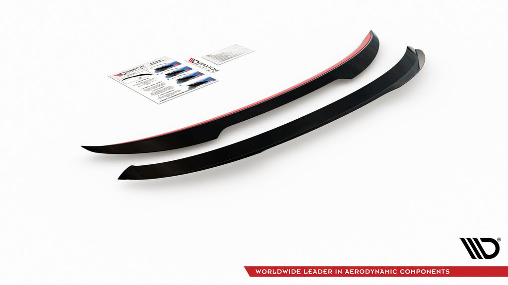 Maxton Design Spoiler CAP passend für Ford Puma Mk1 schwarz Hochglanz