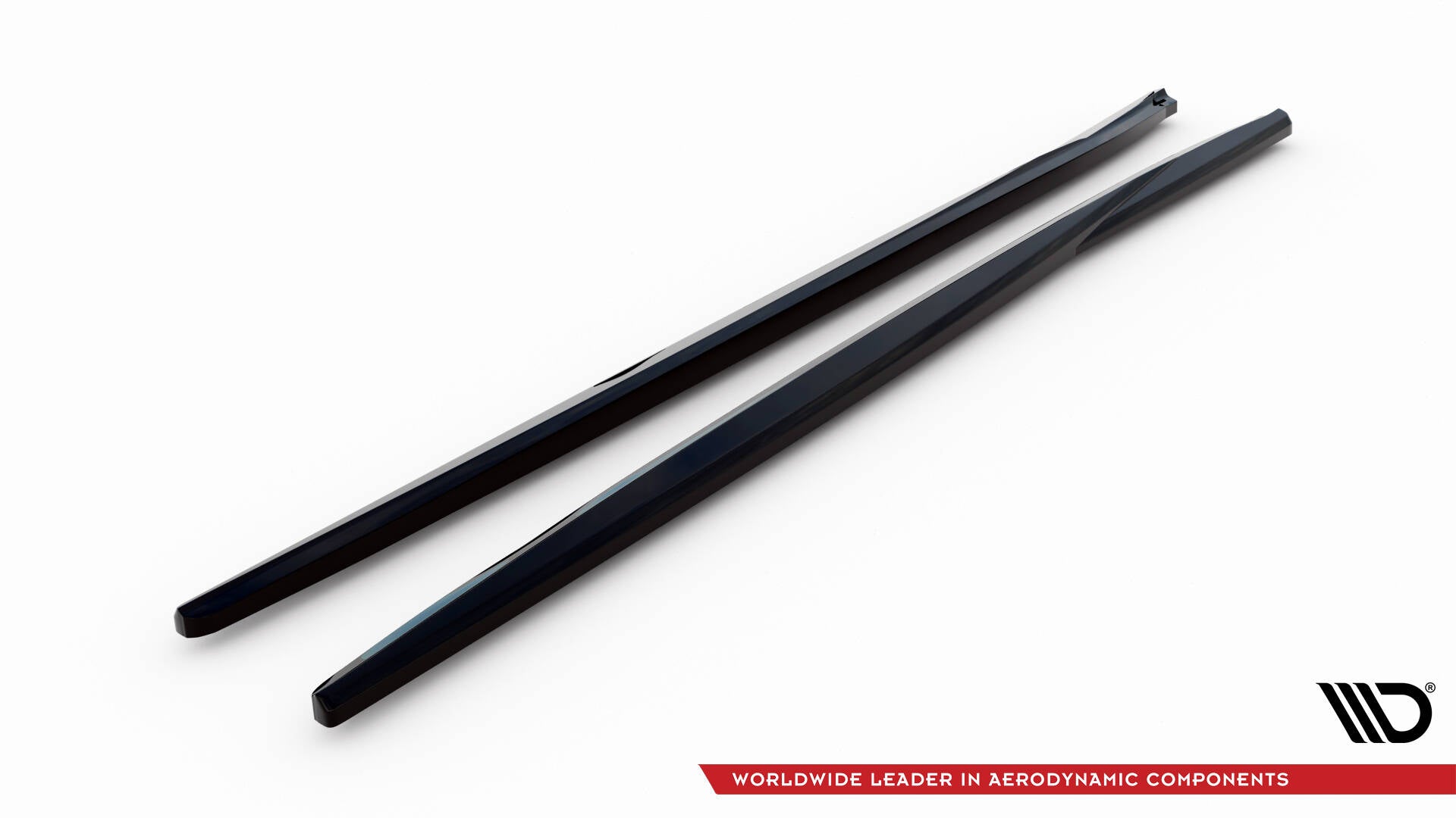 Maxton Design Street+ Seitenschweller Leisten passend für VW Scirocco Mk3 Facelift schwarz Hochglanz