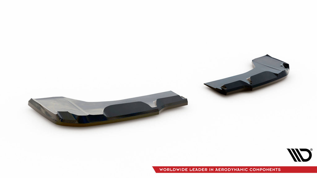 Maxton Design Heck Ansatz Flaps Diffusor passend für Mini Cooper S John Cooper Works F55 Facelift schwarz Hochglanz