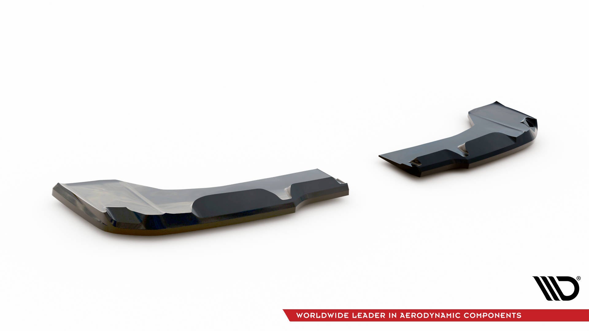 Maxton Design Heck Ansatz Flaps Diffusor passend für Mini Cooper S John Cooper Works F55 Facelift schwarz Hochglanz