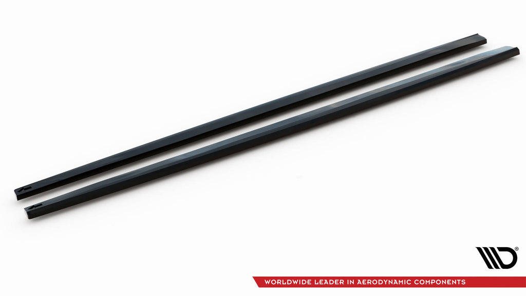 Maxton Design Street+ Seitenschweller Leisten passend für Porsche Panamera GTS Sport Turismo 971 Facelift schwarz Hochglanz