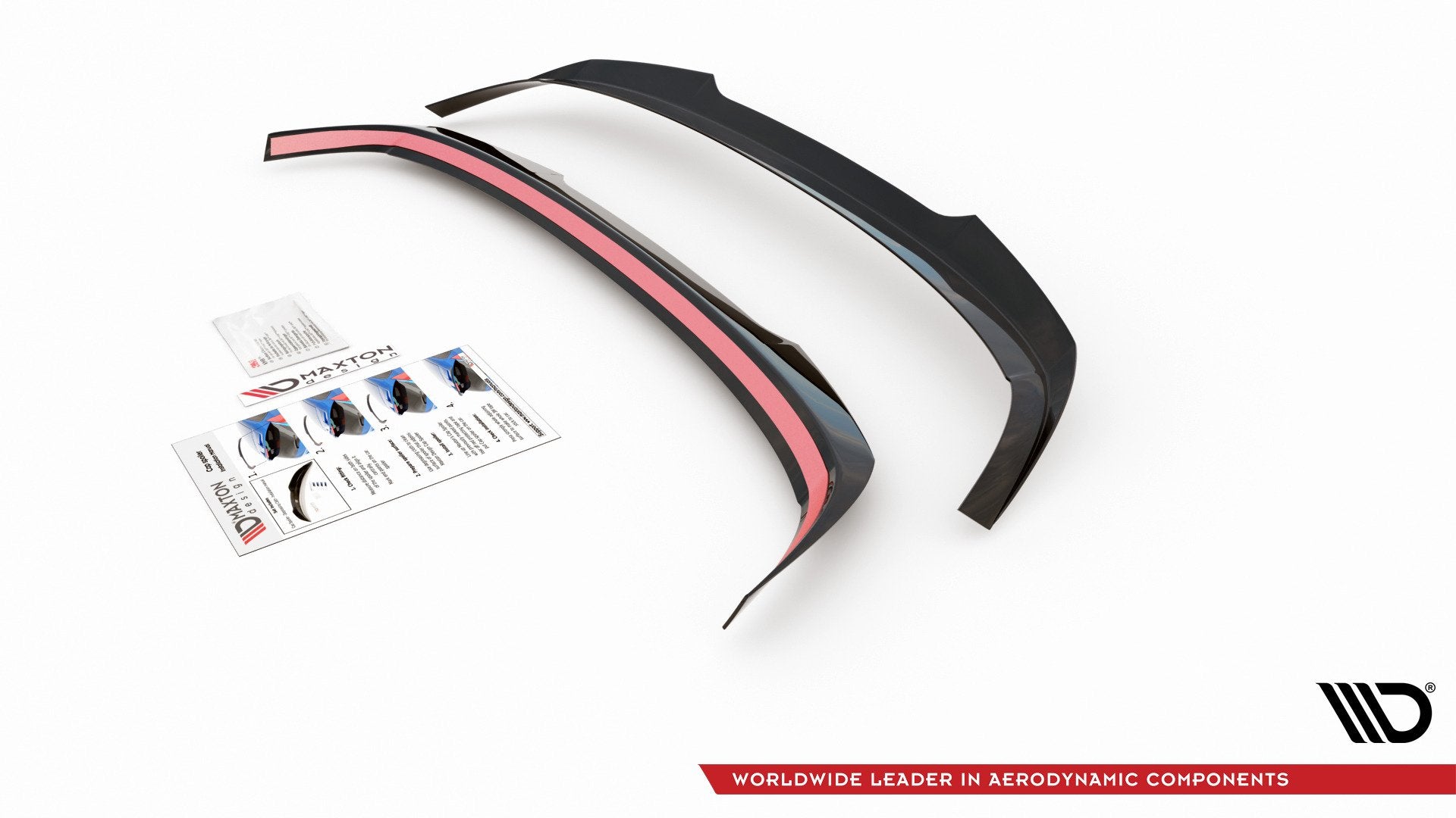 Maxton Design Spoiler CAP V.2 passend für VW Golf Hatchback Mk8 / Mk8 Facelift schwarz Hochglanz