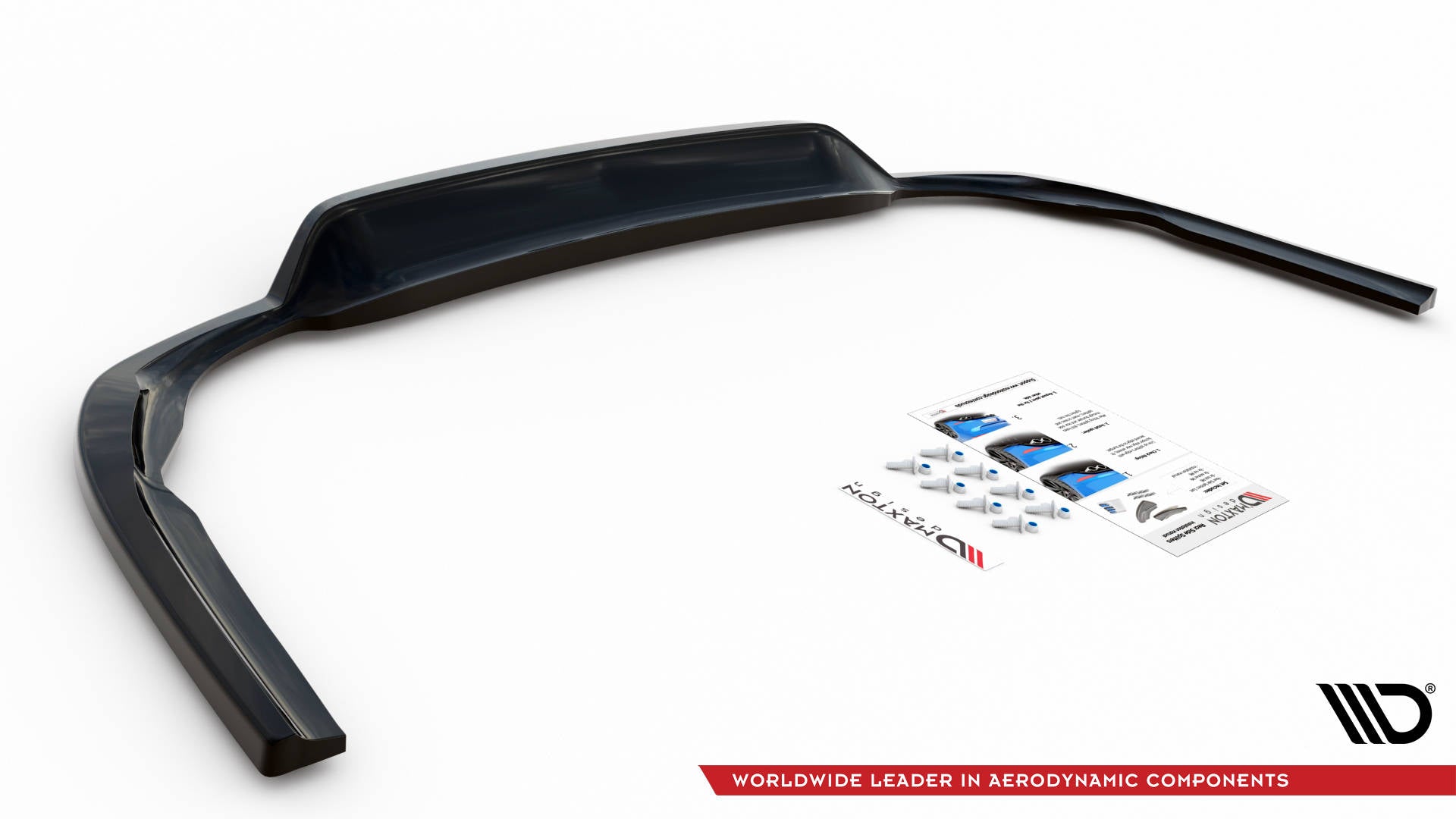 Maxton Design Street+ Mittlerer Diffusor RACE passend für Dodge Charger RT Mk7 Facelift schwarz Hochglanz