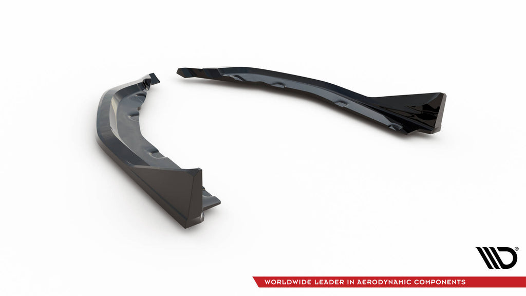 Maxton Design Heck Ansatz Flaps Diffusor V.6 passend für CSL Look (Für heckansatz v.1) BMW M3 Limousine / Touring G80 / G81 schwarz Hochglanz