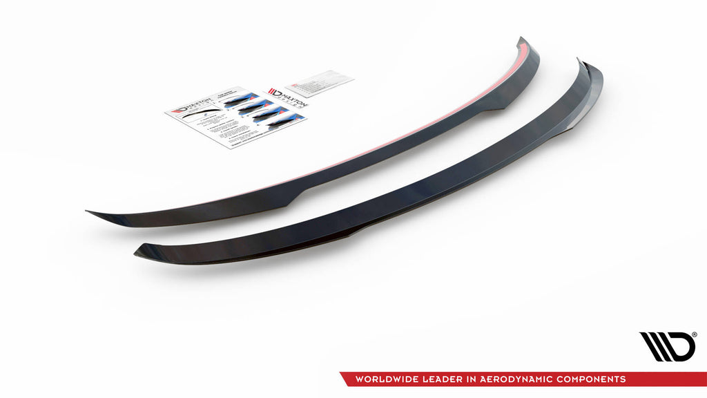 Maxton Design Spoiler CAP passend für Ford Kuga ST-Line Mk3 schwarz Hochglanz
