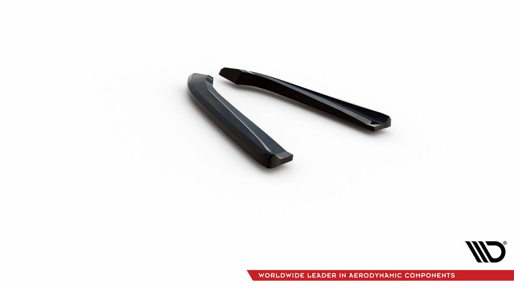 Maxton Design Heck Ansatz Flaps Diffusor passend für Audi RS6 Avant C6 schwarz Hochglanz