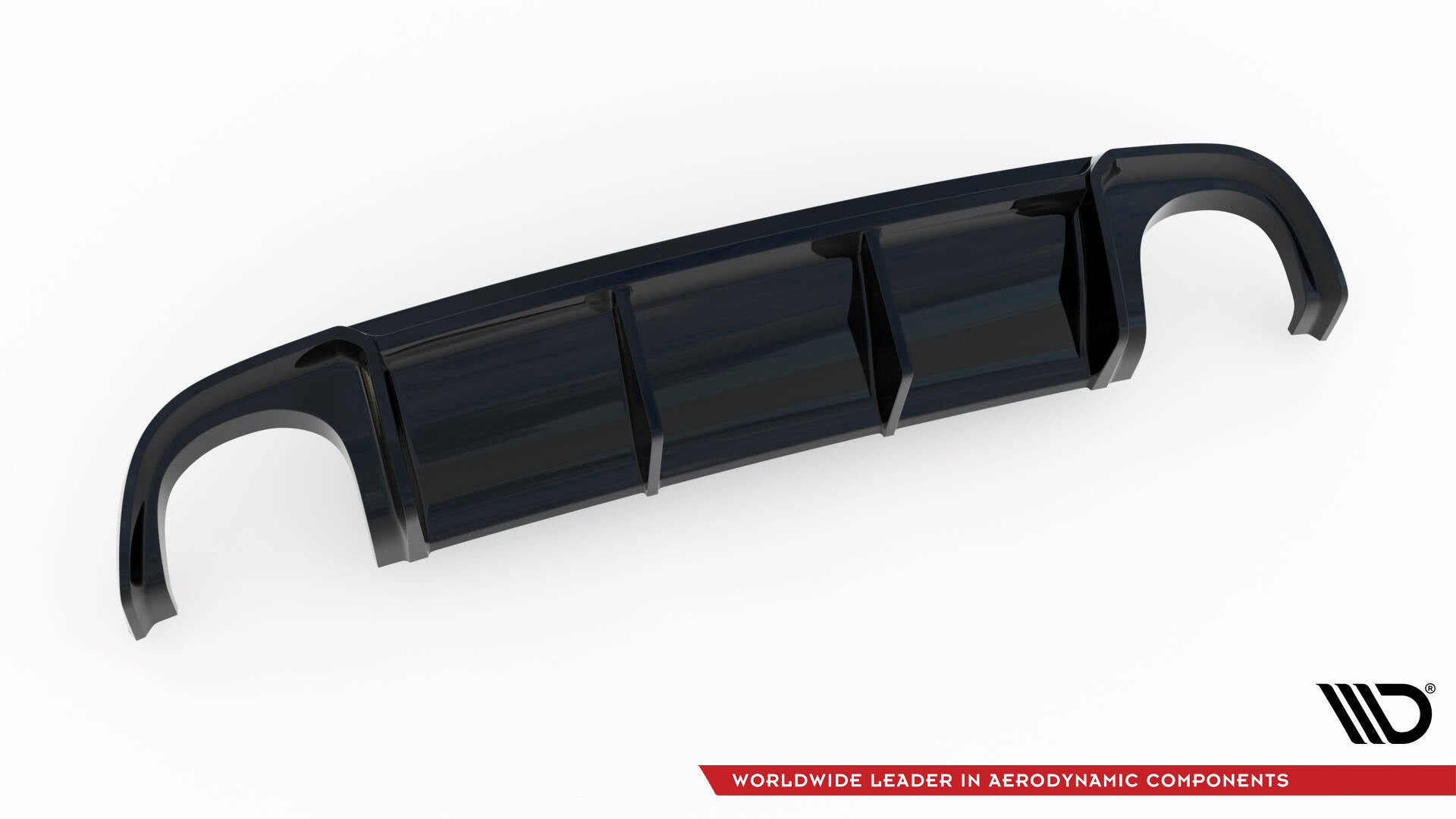 Maxton Design Diffusor Heck Ansatz passend für Audi RS4 B7 schwarz Hochglanz