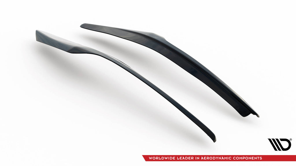 Maxton Design Scheinwerfer Blenden Böser Blick V.2 passend für Ford Fiesta ST / ST-Line / Standard Mk7 FL schwarz Hochglanz