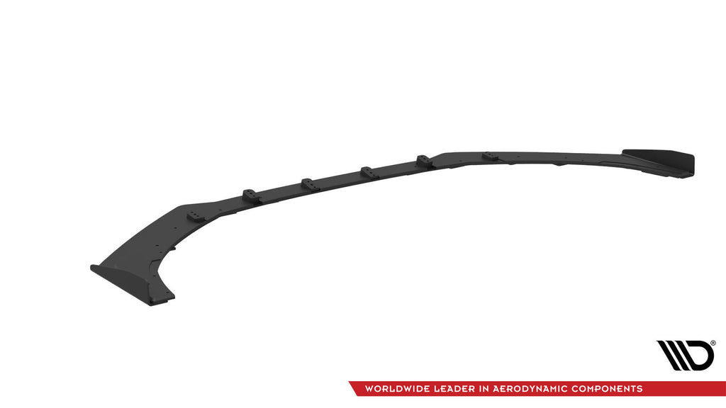 Maxton Design Street Pro Street+ Spoilerlippe Front Ansatz + Flaps passend für Audi S3 / A3 S-Line Limousine 8V schwarz Hochglanz