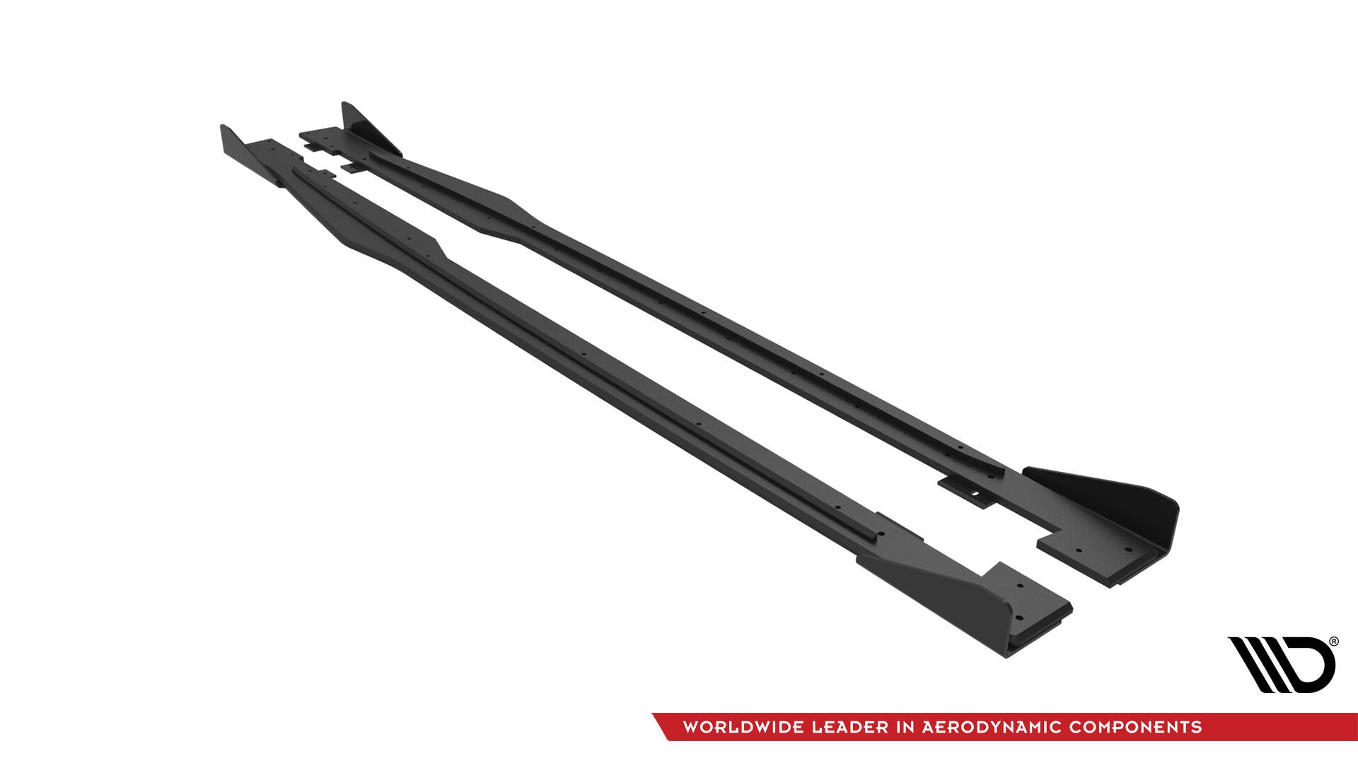 Maxton Design Street Pro Street+ Seitenschweller Leisten + Flaps passend für Audi TT S / S-Line 8S schwarz Hochglanz