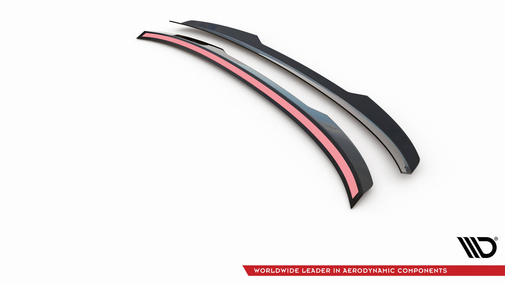 Maxton Design Spoiler CAP passend für Audi A6 Limousine C8 / C8 Facelift schwarz Hochglanz