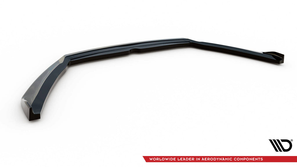 Maxton Design Street+ Spoilerlippe Front Ansatz V.2 passend für Jaguar F-Type X152 Facelift schwarz Hochglanz