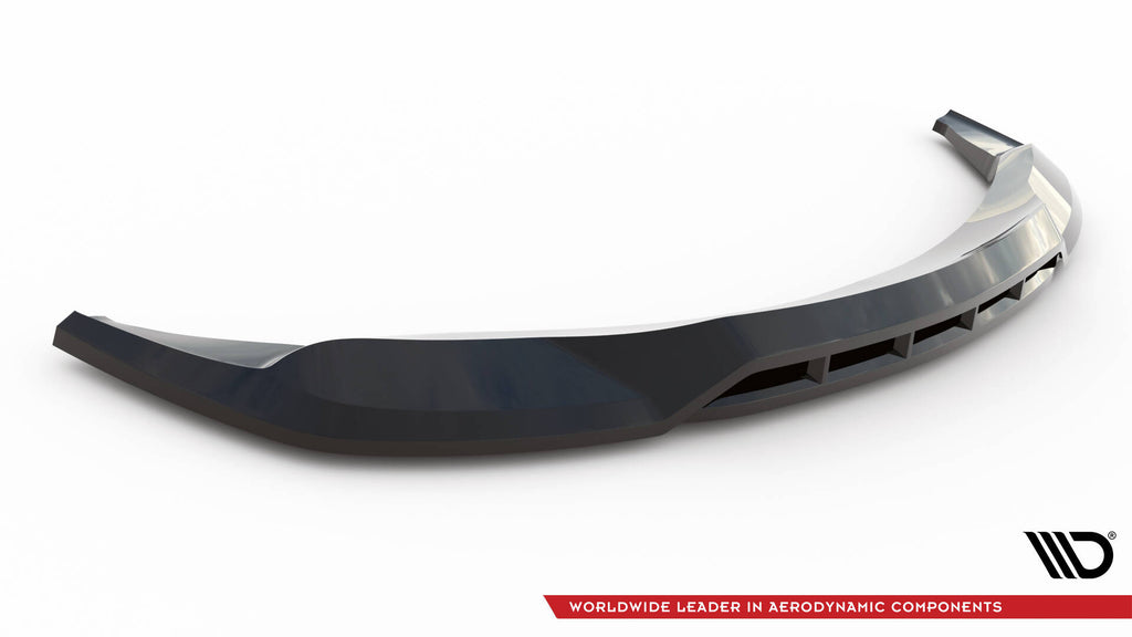 Maxton Design Street+ Spoilerlippe Front Ansatz passend für BMW 7 E65 schwarz Hochglanz