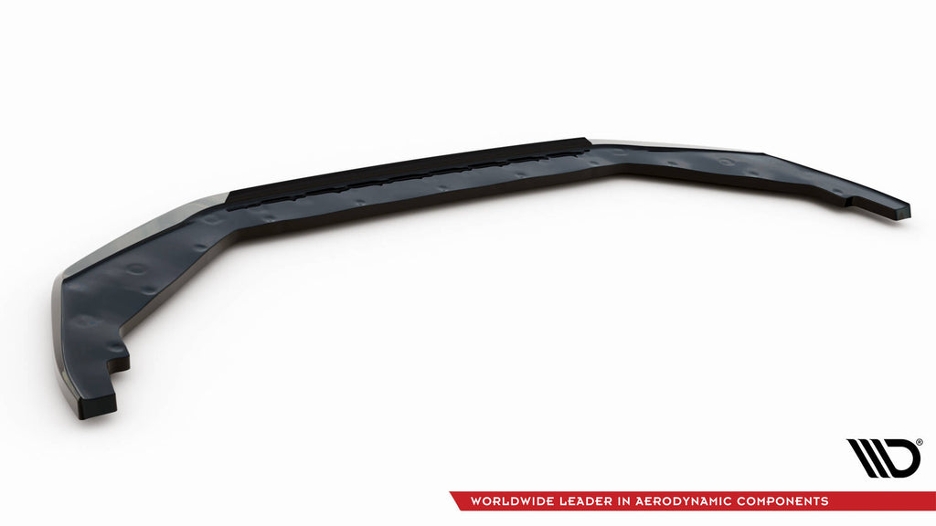 Maxton Design Street+ Spoilerlippe Front Ansatz V.1 passend für Nissan GTR R35 Facelift schwarz Hochglanz