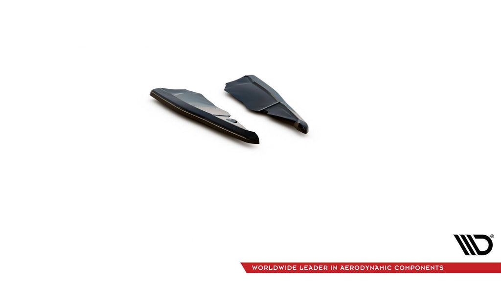 Maxton Design Heck Ansatz Flaps Diffusor passend für Skoda Kodiaq RS Mk1 / Mk1 Facelift schwarz Hochglanz