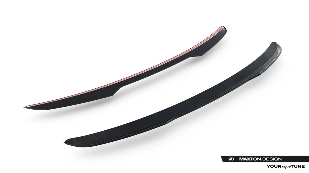 Maxton Design Heckspoiler Lippe V.2 Dodge Durango Facelift RT Mk3 Schwarz Hochglanz
