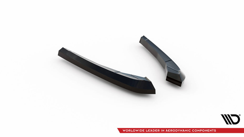 Maxton Design Heck Ansatz Flaps Diffusor V.1 passend für BMW X3 M F97 / F97 Facelift schwarz Hochglanz