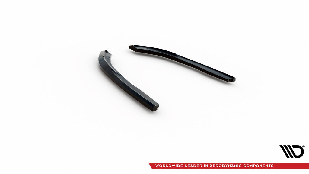 Maxton Design Heck Ansatz Flaps Diffusor passend für BMW 4er Coupe / Cabrio G22 / G23 schwarz Hochglanz