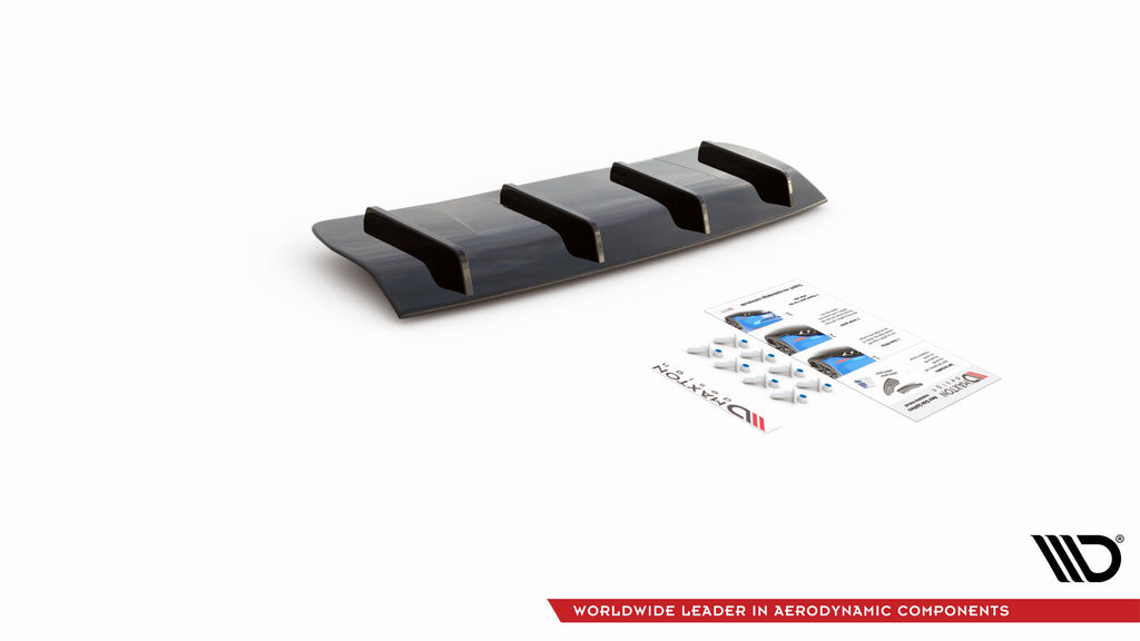 Maxton Design Diffusor Heck Ansatz für Volvo V70 Mk3 Carbon Look