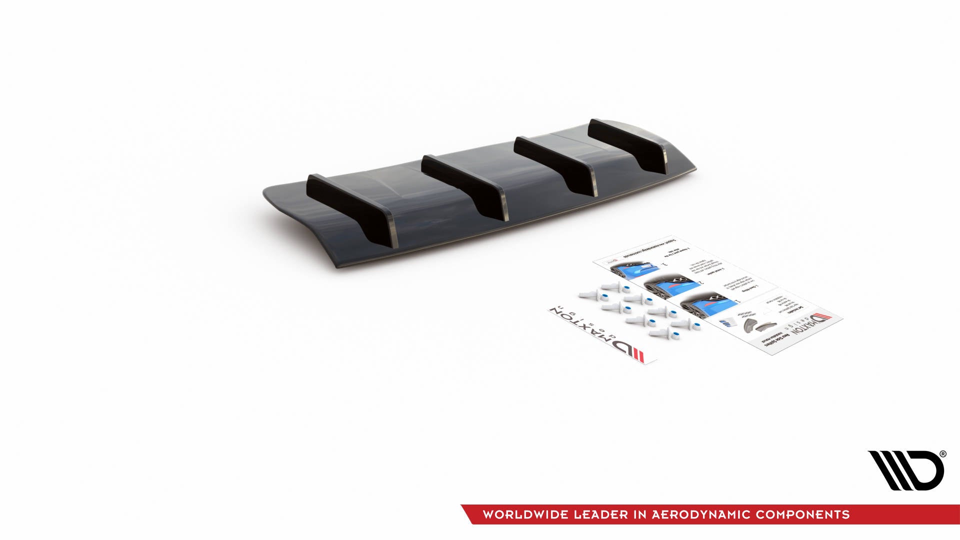 Maxton Design Diffusor Heck Ansatz für Volvo V70 Mk3 Carbon Look