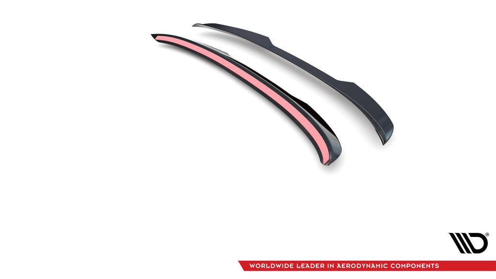 Maxton Design Höher Spoiler CAP passend für Ford Mustang Mach-E Mk1 schwarz Hochglanz