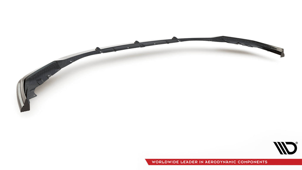 Maxton Design Prepreg Carbon Fiber Street+ Spoilerlippe Front Ansatz V.2 passend für BMW M3 Limousine / Touring G80 / G81