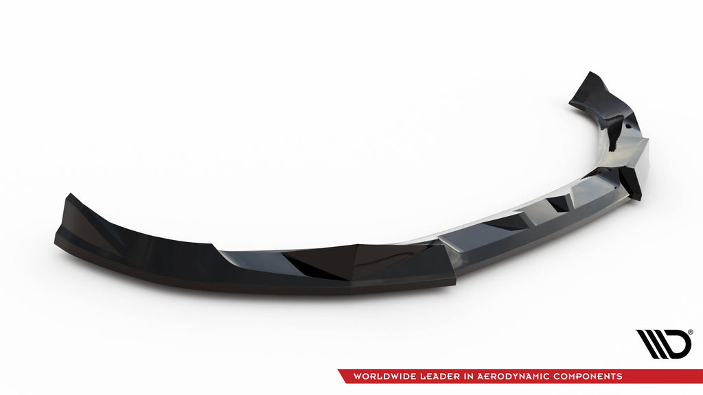 Maxton Design Street+ Spoilerlippe Front Ansatz V.2 passend für BMW XM G09 schwarz Hochglanz
